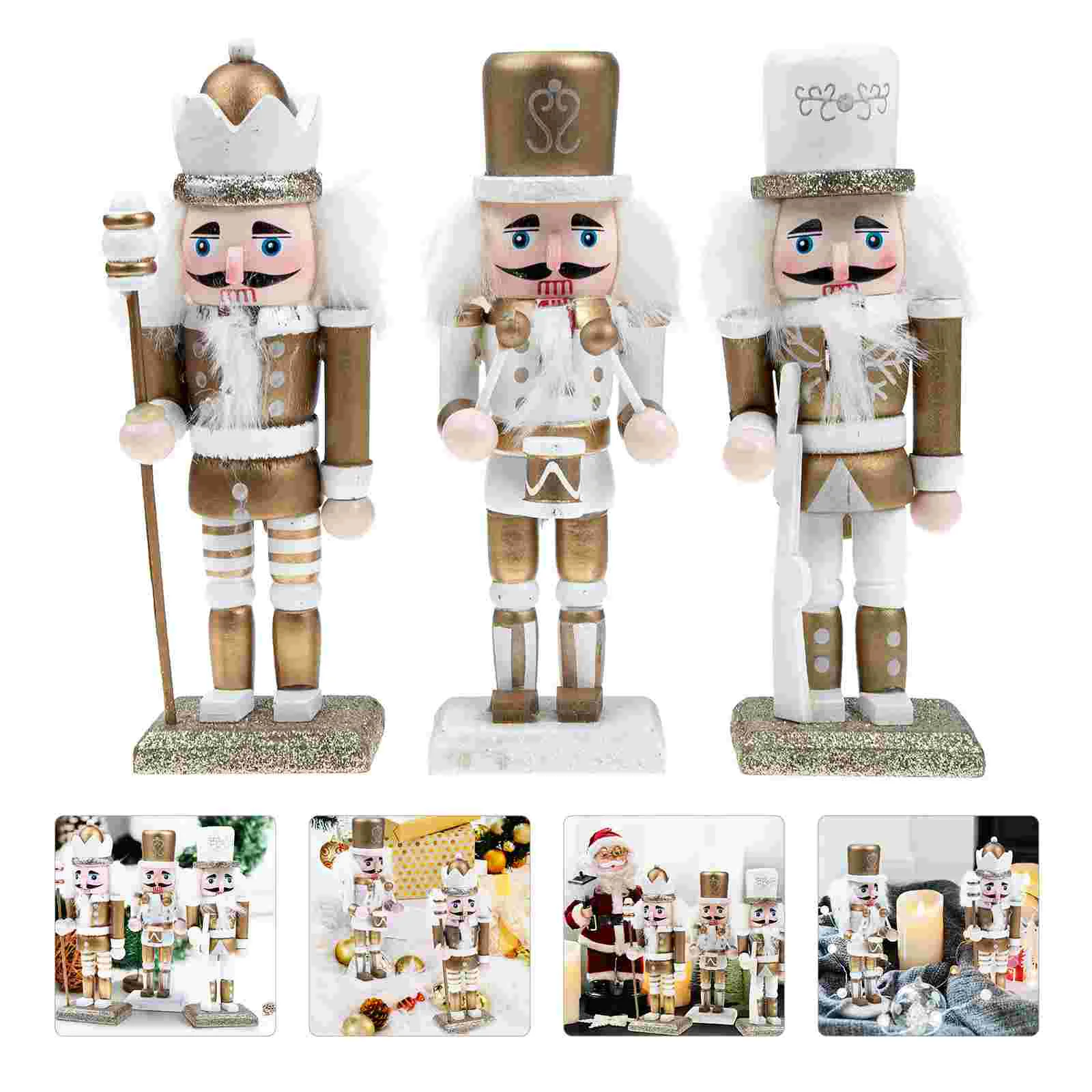 Pretyzoom Christmas Nutcracker Ornament Set Wooden Nutcracker Figures Desktop Festival Indoor Decor Xmas Gift
Pretyzoom Christmas Nutcracker Ornament Set Wooden Nutcracker Figures Desktop Festival Indoor Decor Xmas Gift