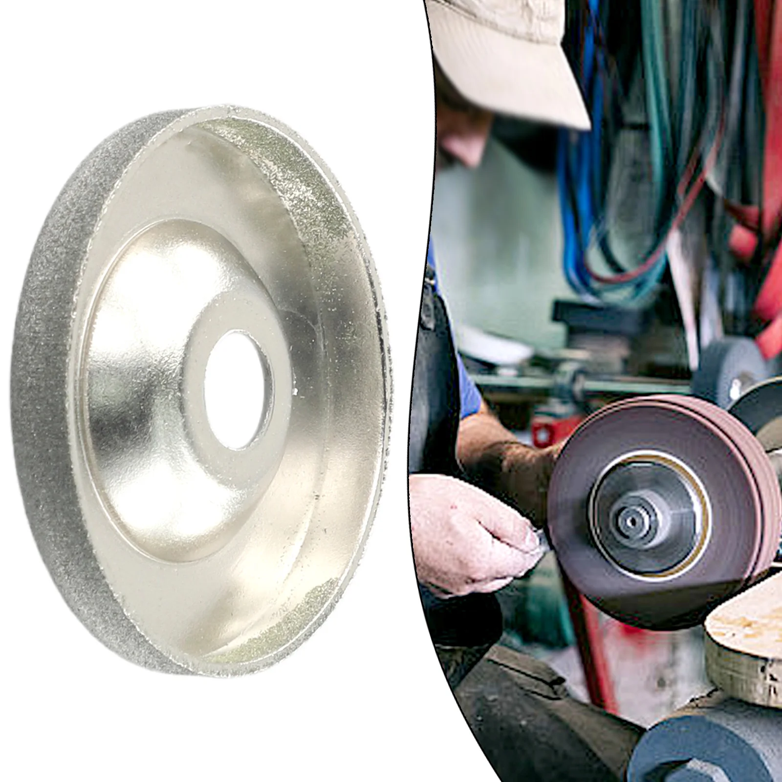 1pc 50mm Diamond Grinding Wheel 180# Grits Grinder Sharpener Trimming Rotary Tool For Grinding Machine Woodworking Power Tool
1pc 50mm Diamond Grinding Wheel 180# Grits Grinder Sharpener Trimming Rotary Tool For Grinding Machine Woodworking Power Tool