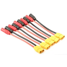 XT90 to AS150 Male Female Bullet Connector Cable For RC DIY FPV Quadcopter Brushless Motor Lipo Battery Charger
XT90 to AS150 Male Female Bullet Connector Cable For RC DIY FPV Quadcopter Brushless Motor Lipo Battery Charger