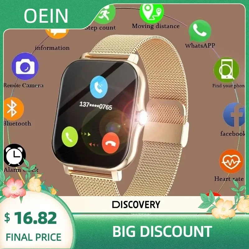 2023 for Xiaomi Samsung Android Phone 1.69" Color Screen Full Touch Custom Dial Smart Watch Women Bluetooth Call Men
2023 for Xiaomi Samsung Android Phone 1.69" Color Screen Full Touch Custom Dial Smart Watch Women Bluetooth Call Men