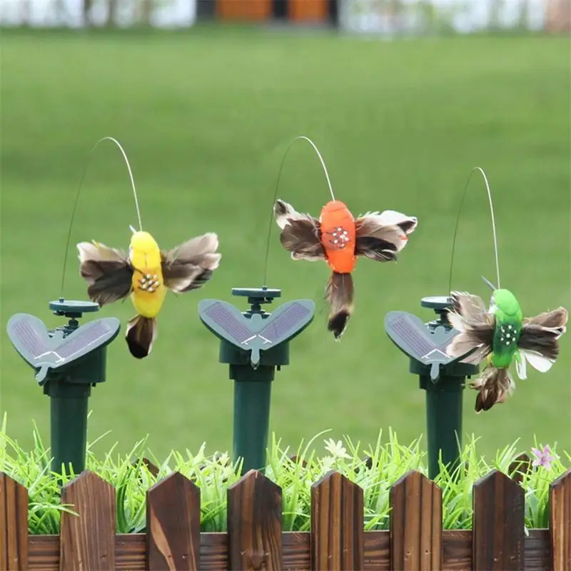 

Solar Powered Flying Hummingbird Toy Wobble Indoor Outdoor Dancing Fluttering Butterflies Waterproof Creative Craft Decoration