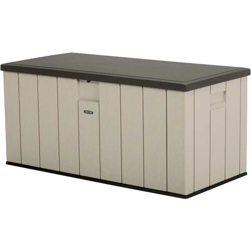 

Heavy-Duty Outdoor Storage Deck Box, 150 Gallon, Desert Sand/Brown