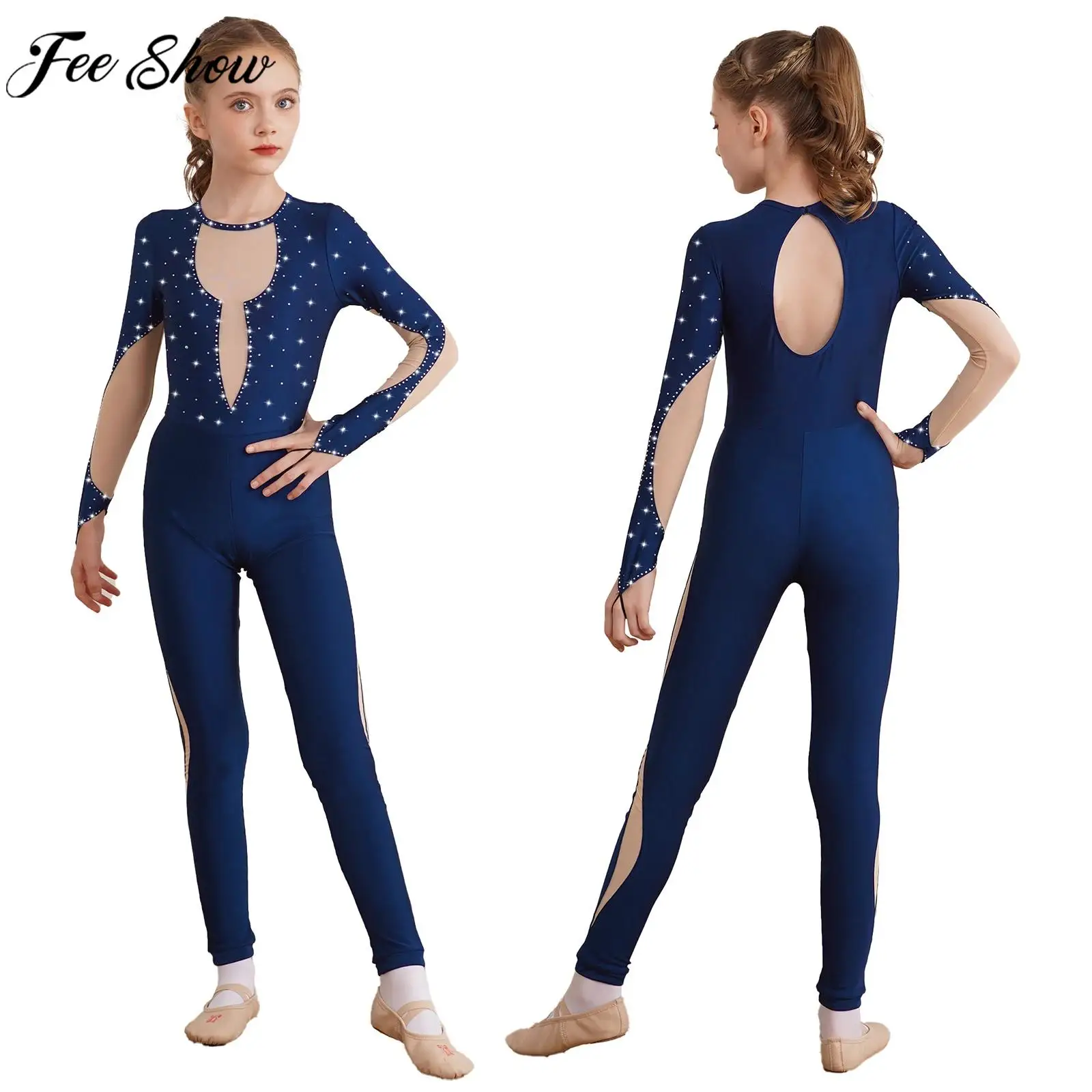 6-16Y Girls Figure Ice Skating Gymnastics Bodysuit Ballet Dance Leotard Acrobatics Yoga Jumpsuit Long Sleeve Shiny Mesh Unitard
6-16Y Girls Figure Ice Skating Gymnastics Bodysuit Ballet Dance Leotard Acrobatics Yoga Jumpsuit Long Sleeve Shiny Mesh Unitard