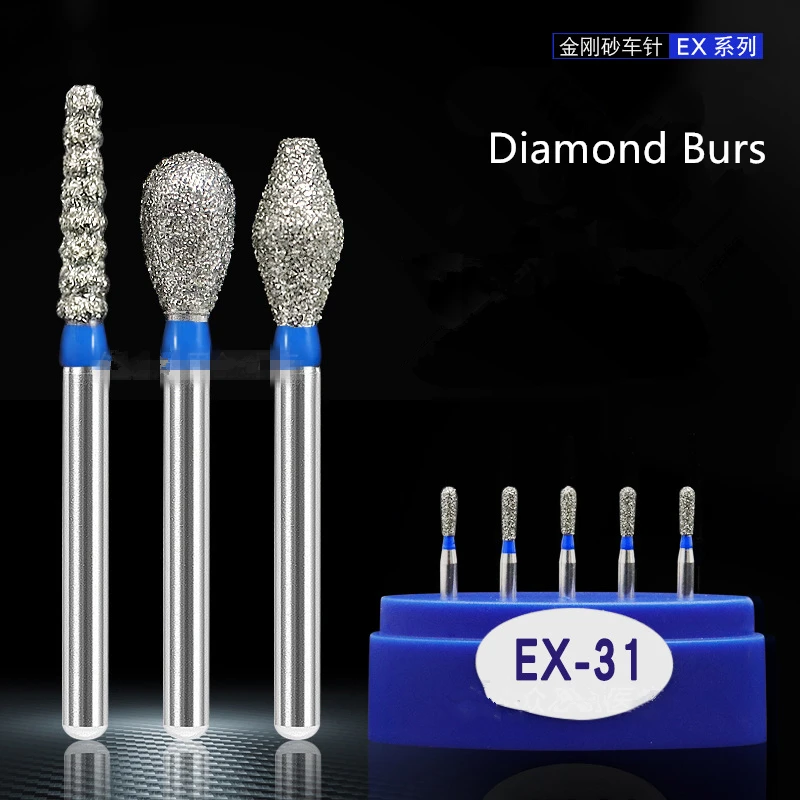 

Стоматологические алмазные боры FG, средний Бур для высокоскоростного наконечника серии EX, 100 шт.