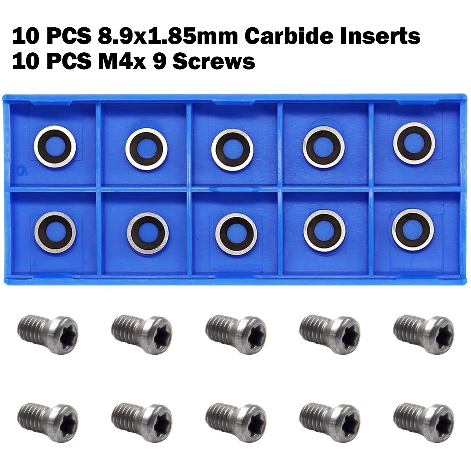 Accessories Wood Turning Milling Cutter Carbide Inserts 10pcs Ci5 8.9mm Cutters For DIY Lathe Round Wood Turning
Accessories Wood Turning Milling Cutter Carbide Inserts 10pcs Ci5 8.9mm Cutters For DIY Lathe Round Wood Turning