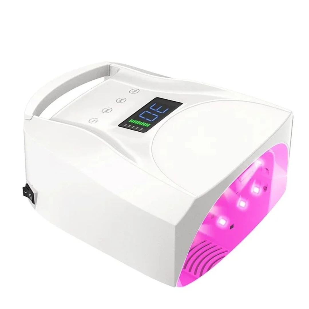 Rechargeable Nail Lamp 96W Cordless Gel Lacquer Dryer Manicure Lamps UV light for Nails Wireless Nail UV LED Lamp
Rechargeable Nail Lamp 96W Cordless Gel Lacquer Dryer Manicure Lamps UV light for Nails Wireless Nail UV LED Lamp