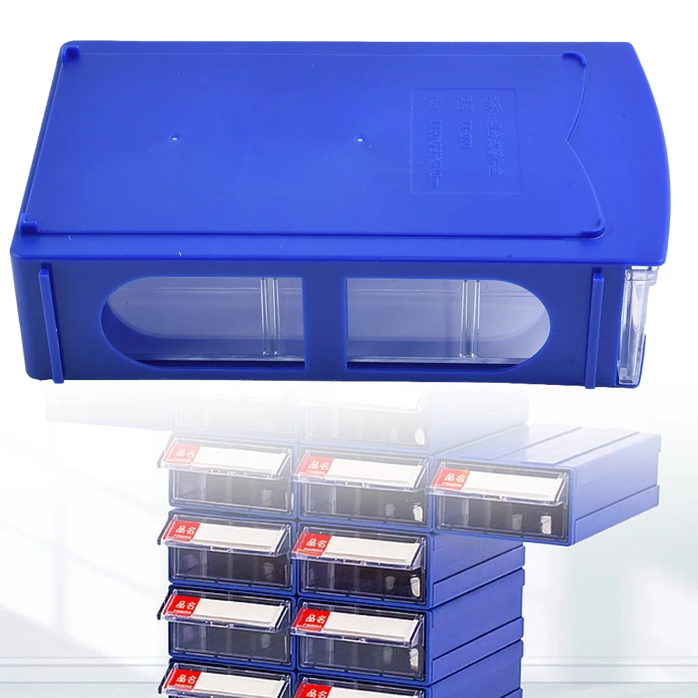 

1PC Storage Box Stackable Plastic Storage Boxes PE Component Screws Toolbox 160*95*40mm Hardware Parts Packaging Storage Bins