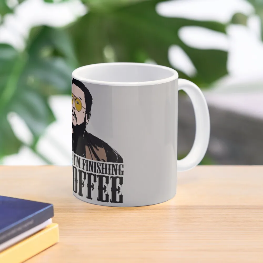 

I'm Staying, I'm Finishing My Coffee The Big Lebowski Color Tshirt Coffee Mug Tourist Thermo Cups For Mug