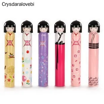 참신 Kokeshi 인형 접는 우산 일본 인형 귀여운 병 접는 기모노 소녀 전통 우산