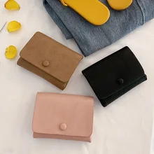 2020 New Wallet Ins Korean Female Student Short Card Bag Simple Three-fold Small Fresh Buckle Wallet Solid Color
2020 New Wallet Ins Korean Female Student Short Card Bag Simple Three-fold Small Fresh Buckle Wallet Solid Color