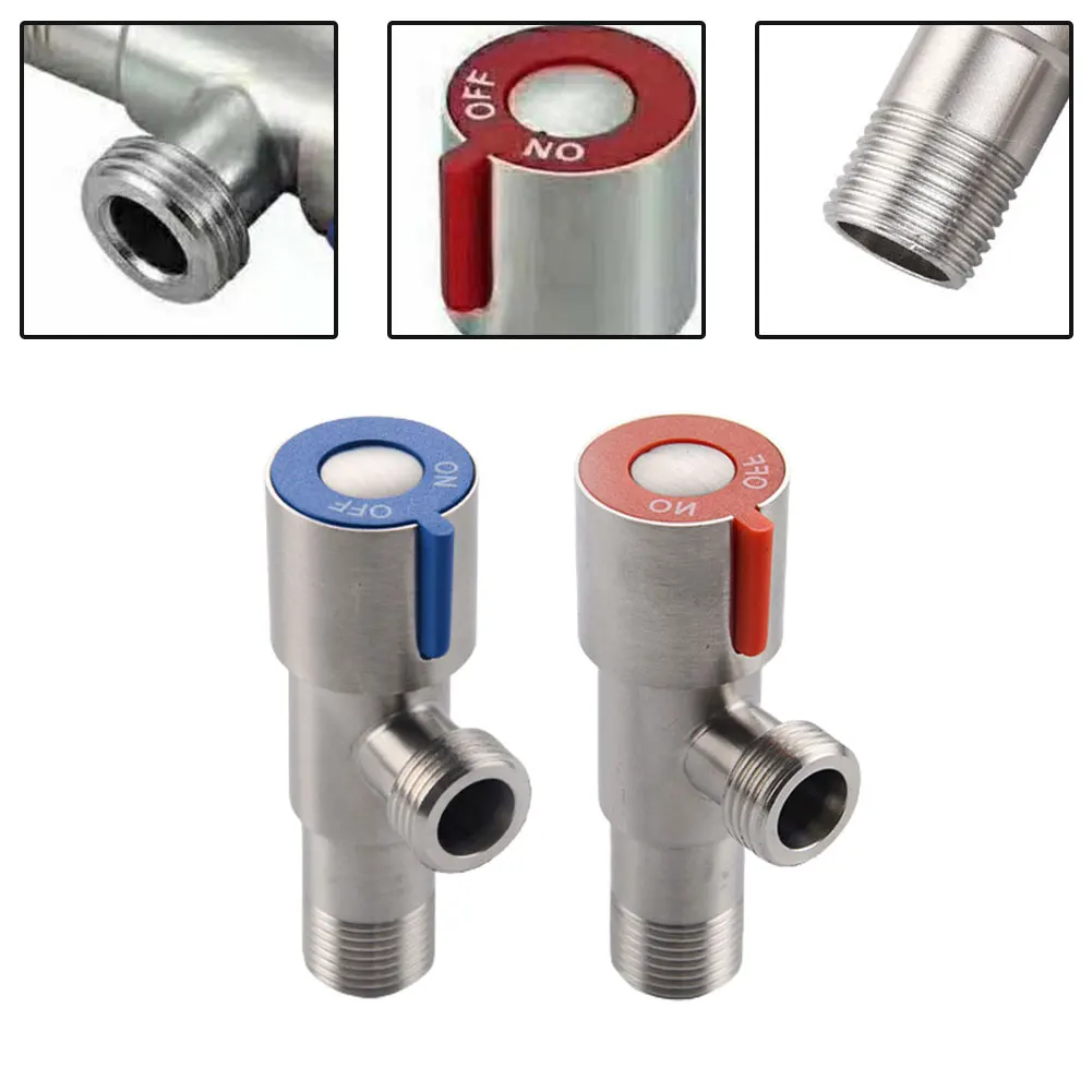1X Stainless Steel Triangle Valve Hot & Cold Water Stop Valve OFF ON Switch Bathroom Kitchen Toilet Sink Parts Replacement Valve
1X Stainless Steel Triangle Valve Hot & Cold Water Stop Valve OFF ON Switch Bathroom Kitchen Toilet Sink Parts Replacement Valve
