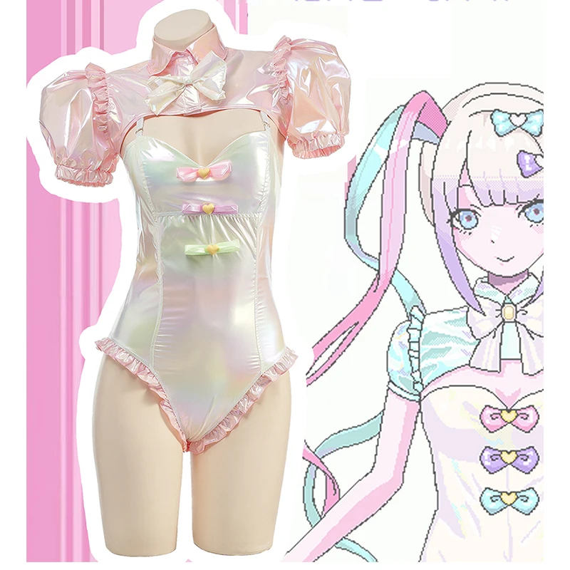Game NEEDY GIRL OVERDOSE KAngel Cosplay Bodysuit Anime Laser Swimsuit Doujin Costumes Pink Cute Role Play Outfits Halloween Suit
Game NEEDY GIRL OVERDOSE KAngel Cosplay Bodysuit Anime Laser Swimsuit Doujin Costumes Pink Cute Role Play Outfits Halloween Suit