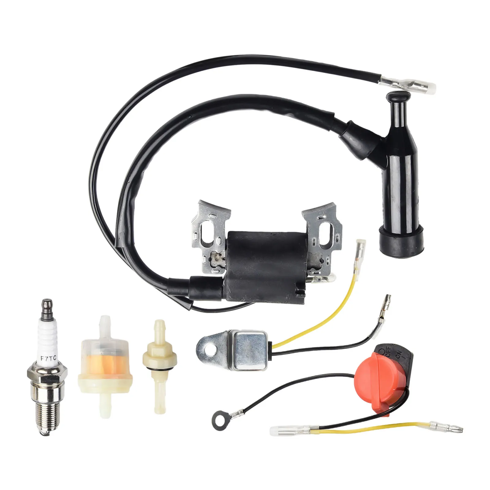 Ignition Coil Spark Plug Magneto Switch Fuel Filter For Honda GX200 GX120 GX110 GX140 GX160 5.5HP 6.5HP Lawn Mower Accessories
Ignition Coil Spark Plug Magneto Switch Fuel Filter For Honda GX200 GX120 GX110 GX140 GX160 5.5HP 6.5HP Lawn Mower Accessories
