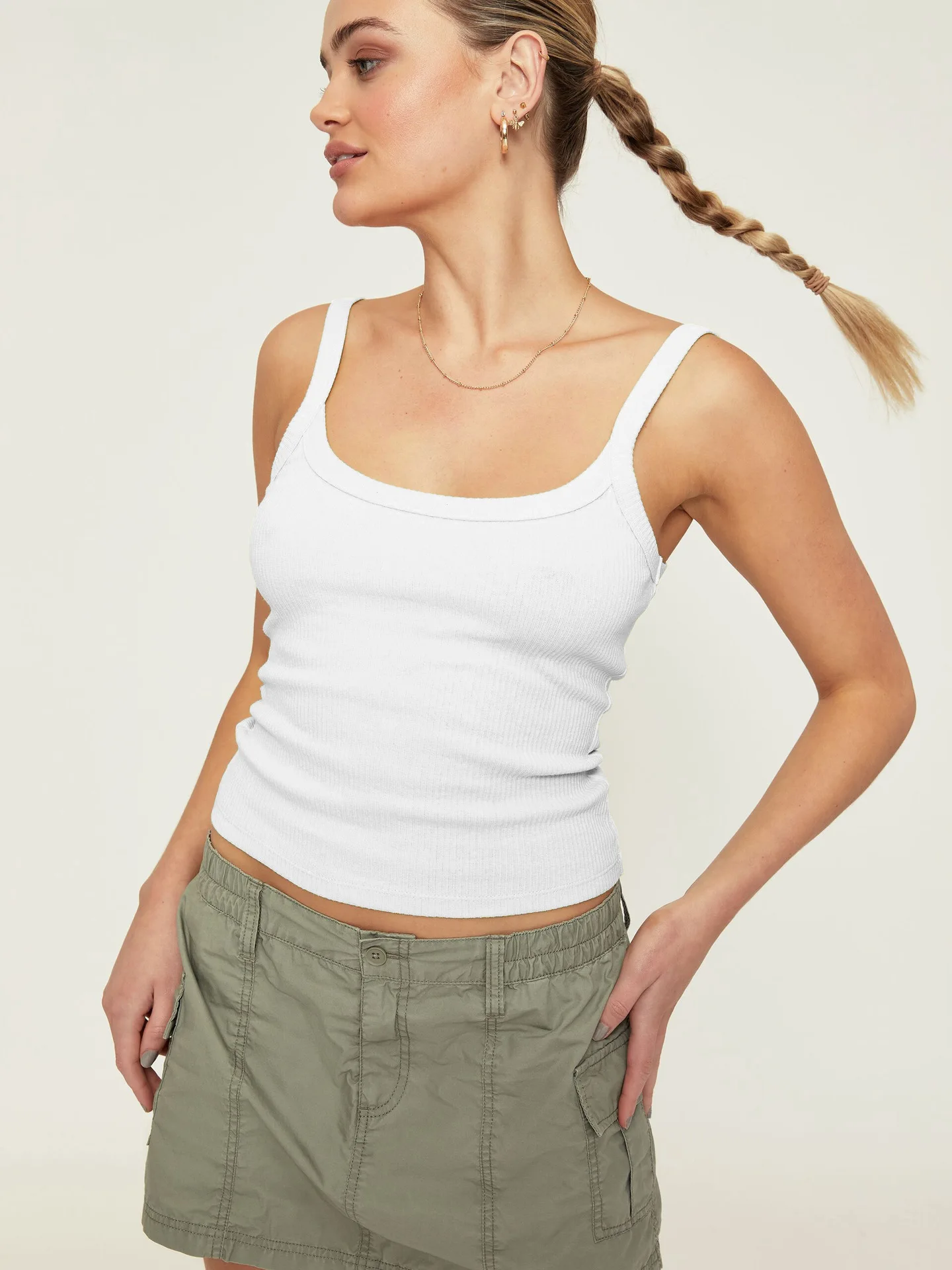 Women Solid Color Camis Knitting Bottoming Sexy Camisoles Comfortable Tank Tops Spring Summer Camis
Women Solid Color Camis Knitting Bottoming Sexy Camisoles Comfortable Tank Tops Spring Summer Camis