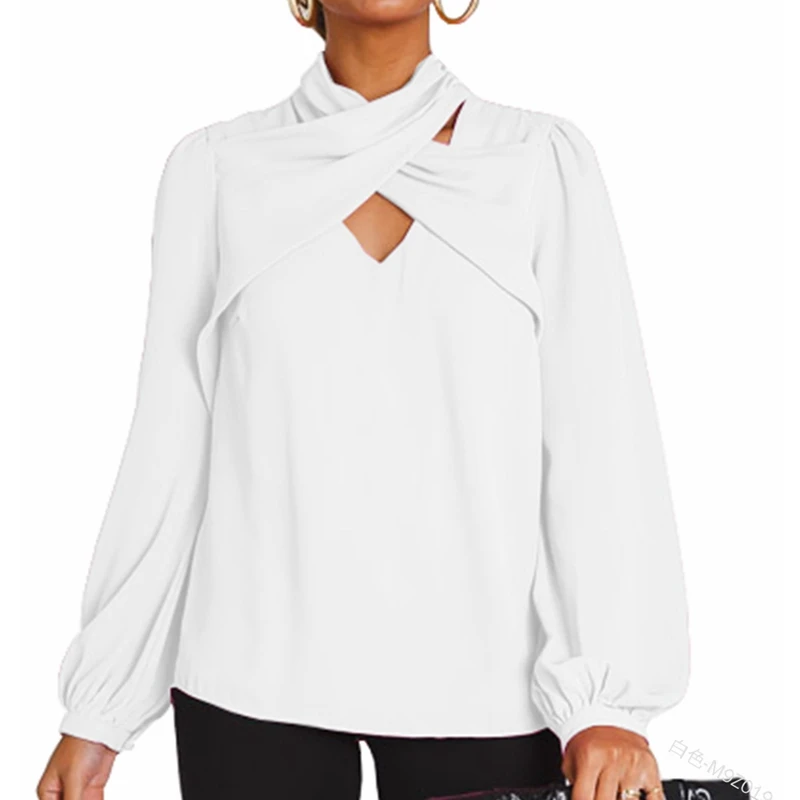 Women's Shirts Summer Fashion Solid Color Lantern Sleeve Pullover Shirt Women's Casual V-neck Loose Zip Blouse Tops
Women's Shirts Summer Fashion Solid Color Lantern Sleeve Pullover Shirt Women's Casual V-neck Loose Zip Blouse Tops