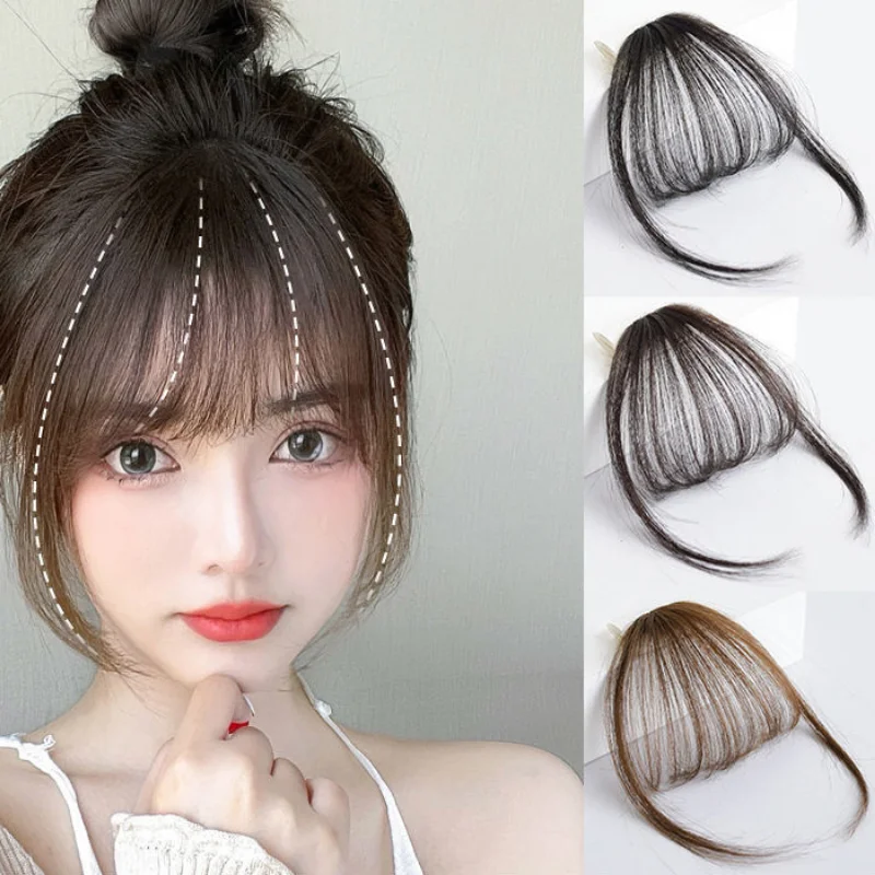 Fake Air Bangs Hair Styling Hair Clip-In Extension Synthetic Hair Fake Fringe Natural False Hairpiece Women Clip In Bangs Tools
Fake Air Bangs Hair Styling Hair Clip-In Extension Synthetic Hair Fake Fringe Natural False Hairpiece Women Clip In Bangs Tools