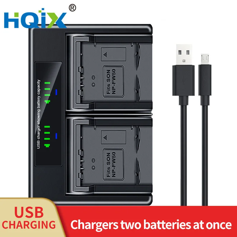 

HQIX for Sony DCR-HC1000 IP1 IP5 IP7 IP45E IP55 IP200K IP210 IP220 PC106 PC107 PC350 Camera NP-FF50 FF51 Dual Charger Battery