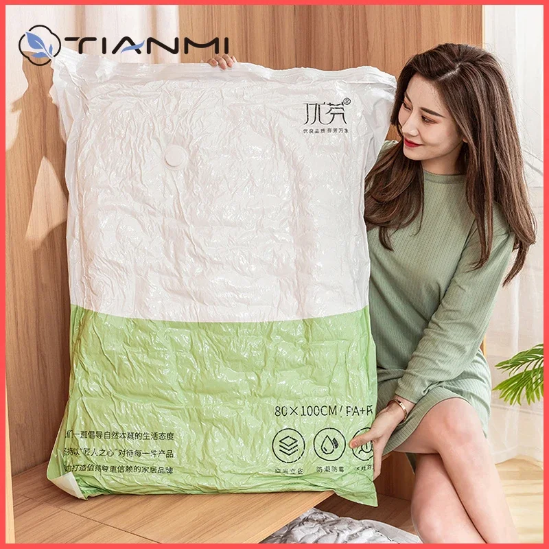 Вакуумный компрессионный мешок TIANMI, утолщенный прозрачный тонкий упаковочный мешок для одежды, одеял, для домашнего использования
Вакуумный компрессионный мешок TIANMI, утолщенный прозрачный тонкий упаковочный мешок для одежды, одеял, для домашнего использования