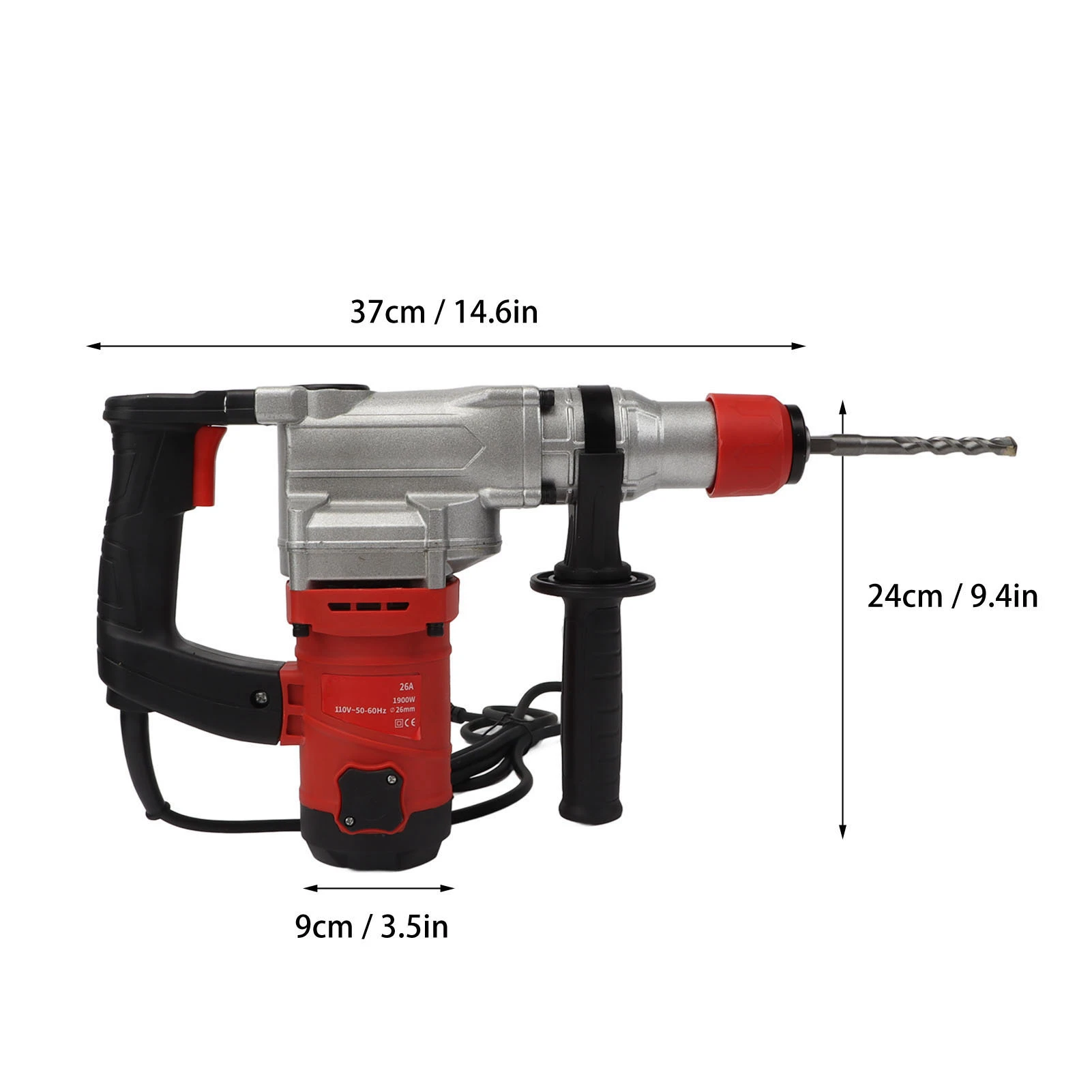 1900W Electric Concrete Drill Kit Multifunctional 4500RPM Impact Drill Concrete Hammer Tool for Home Improvement 3 Mallzona S693c800489544e0bb5a03111eca8ca1bk 1900W Electric Concrete Drill Kit Multifunctional 4500RPM Impact Drill Concrete Hammer Tool for Home Improvement Mallzona