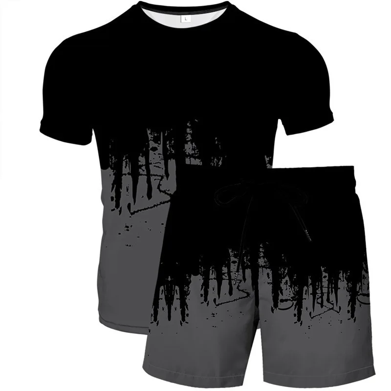 2023 Summer New 3D Printing Customization Popular Printing and Dyeing Fashion Retro Street Sportswear T-shirt+Shorts Two Piece S
2023 Summer New 3D Printing Customization Popular Printing and Dyeing Fashion Retro Street Sportswear T-shirt+Shorts Two Piece S