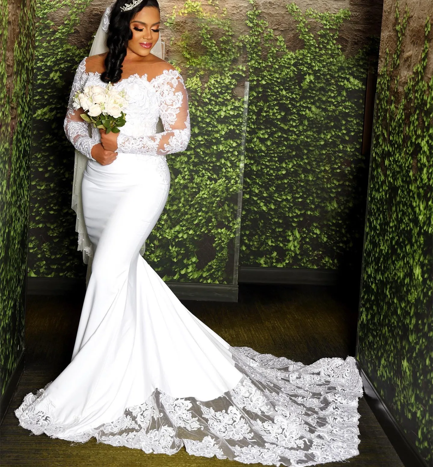 2024 Plus Size Country Garden Mermaid Lace Long Sleeves Beach Bridal Wedding Dreses Gowns Robe De Mariée ZJ69
2024 Plus Size Country Garden Mermaid Lace Long Sleeves Beach Bridal Wedding Dreses Gowns Robe De Mariée ZJ69