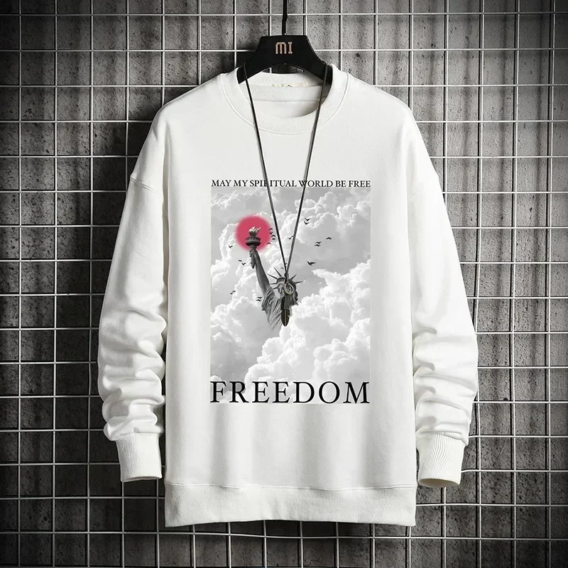 High Quality Autumn and Winter New Sweatshirt Round Neck Korean Trend Loose Long Sleeved Printed T-shirt
High Quality Autumn and Winter New Sweatshirt Round Neck Korean Trend Loose Long Sleeved Printed T-shirt