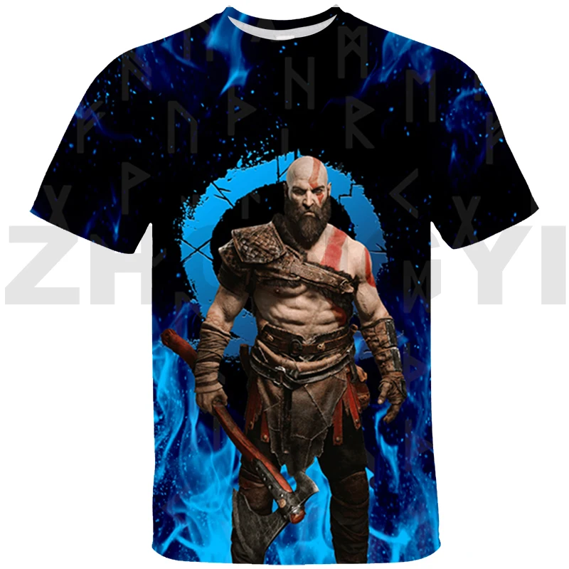 

Summer Game God of War 3D T-shirt Teens Kratos Anime Tshirt Women Oversized T Shirt Men Clothing Kids Cartoon Graphic T Shirts