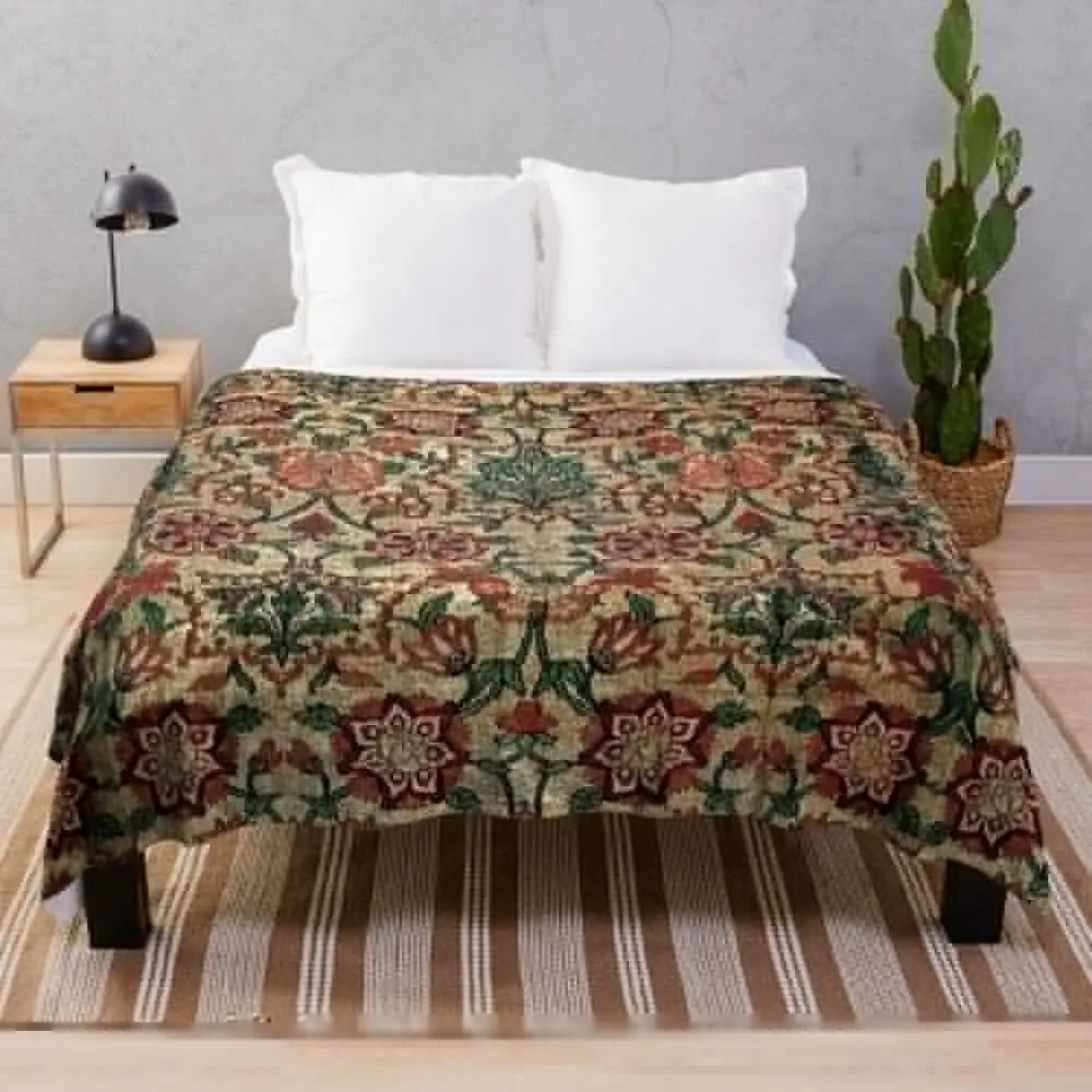 

Старинный турецкий гобелен-Зеленое одеяло Спальный мешок декоративные одеяла