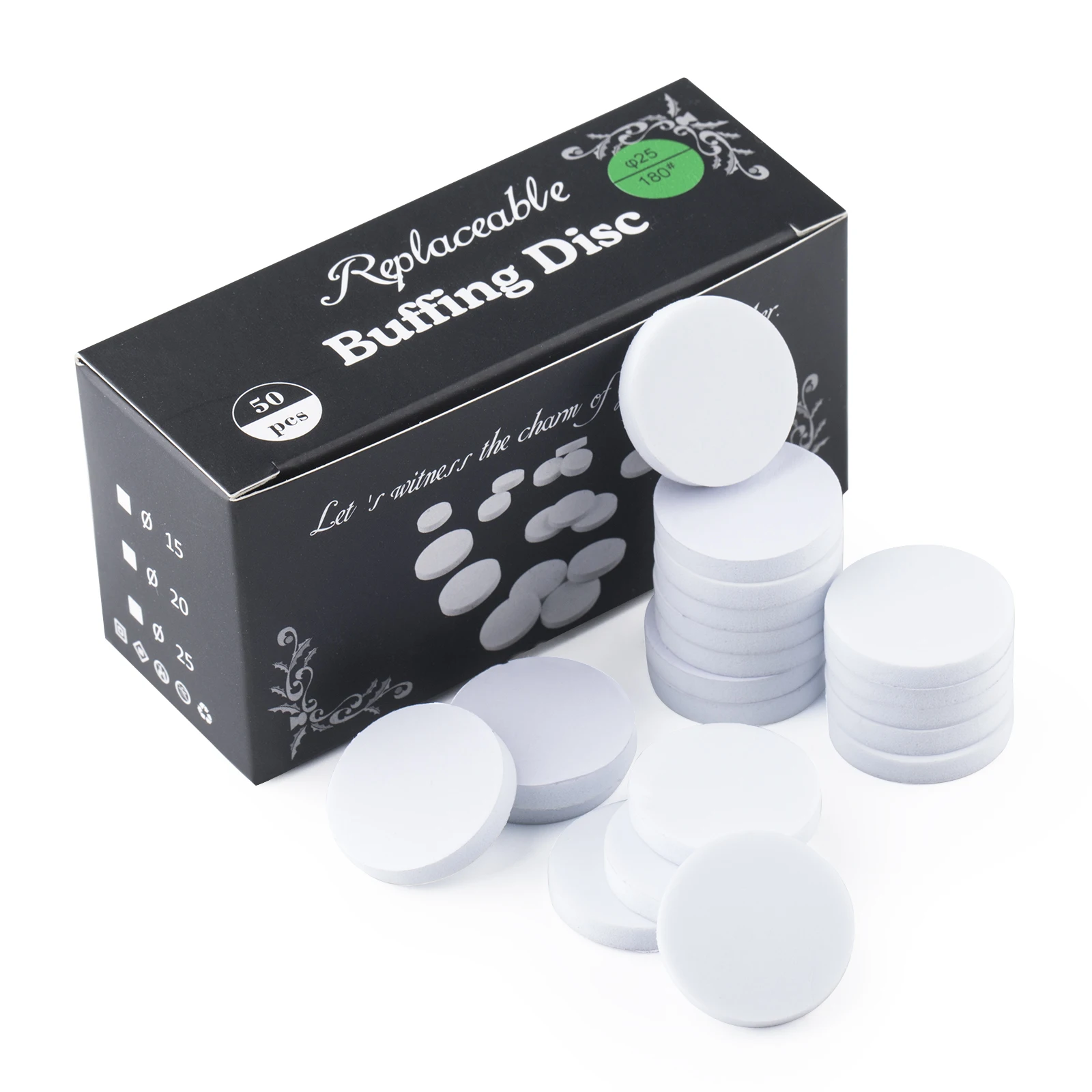 25mm Pedicure Buffing Disc 50pcs Polishing Sanding Paper No Metal Disk Electric Nail Drill Bits Machine Drills Accessories
25mm Pedicure Buffing Disc 50pcs Polishing Sanding Paper No Metal Disk Electric Nail Drill Bits Machine Drills Accessories