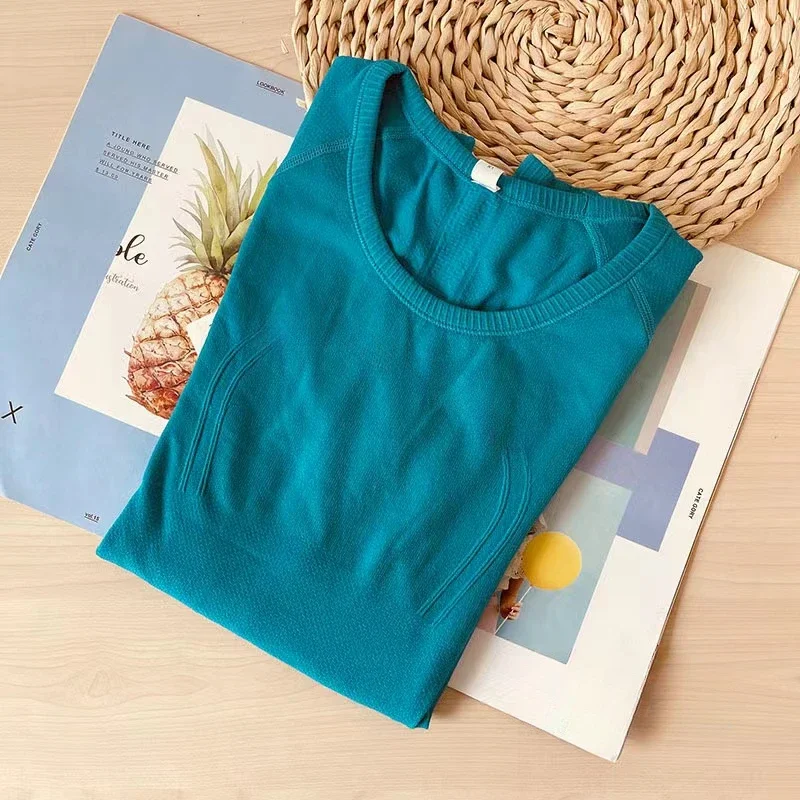 Lulu Women 1.0 Knitting Long Sleeve Gym Sport Yoga Shirt Elasticity Crew Neck Quick Dry Breathable Workout Running T-shirts Top
Lulu Women 1.0 Knitting Long Sleeve Gym Sport Yoga Shirt Elasticity Crew Neck Quick Dry Breathable Workout Running T-shirts Top