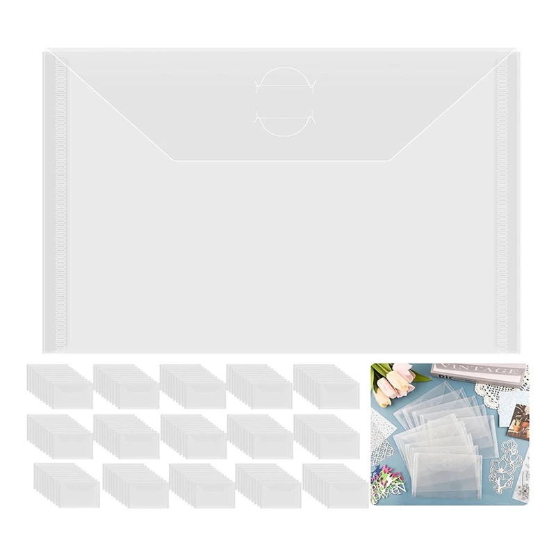 7X5in Storage Envelopes,Resealable Plastic Envelopes Pockets Storage Bag For Clear Stamp,Die Cuts,Scrapbook Paper
7X5in Storage Envelopes,Resealable Plastic Envelopes Pockets Storage Bag For Clear Stamp,Die Cuts,Scrapbook Paper