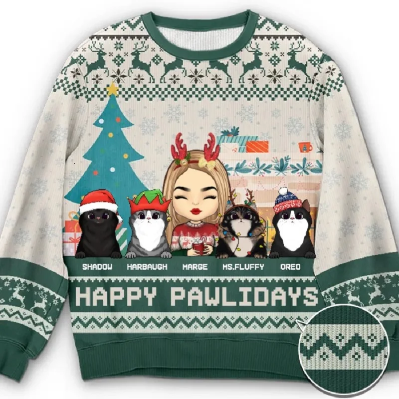 Men Women Ugly Christmas Sweaters Xmas Happy Knitting Casual Long Sleeve Jumpers 3D Print Party Crewneck Sweatshirt Plus Size 
Men Women Ugly Christmas Sweaters Xmas Happy Knitting Casual Long Sleeve Jumpers 3D Print Party Crewneck Sweatshirt Plus Size