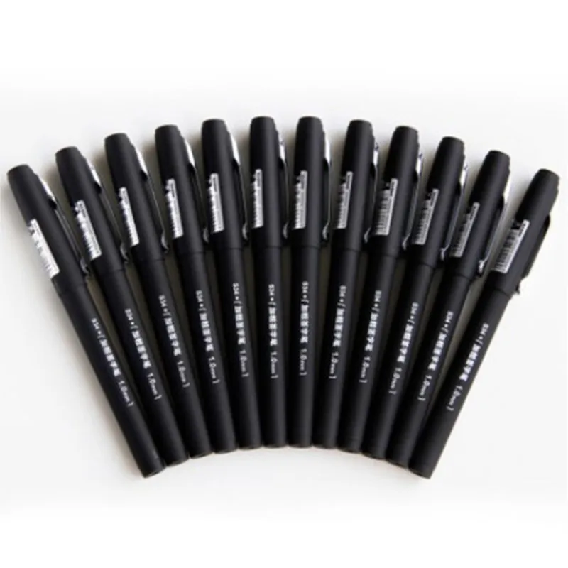 12pcs/ S34 Large Capacity 1.0mm Carbon gel Pen business supplies stationery Core Pens Bold Matte Black Signature Brands
12pcs/ S34 Large Capacity 1.0mm Carbon gel Pen business supplies stationery Core Pens Bold Matte Black Signature Brands