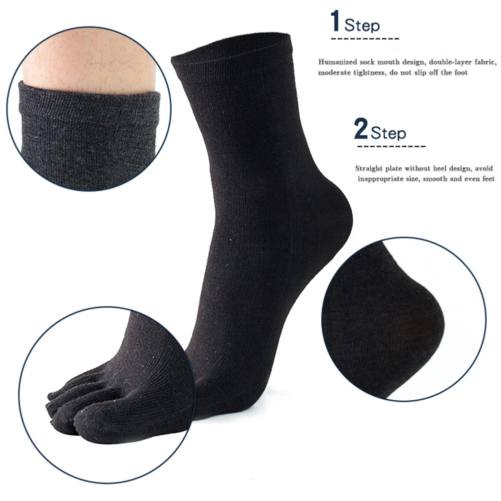 

1pairs Unisex Men Women Toe Socks Cotton Five Finger Socks Running Breathable Sweat Deodorant Antibacterial Casual Sports Sock