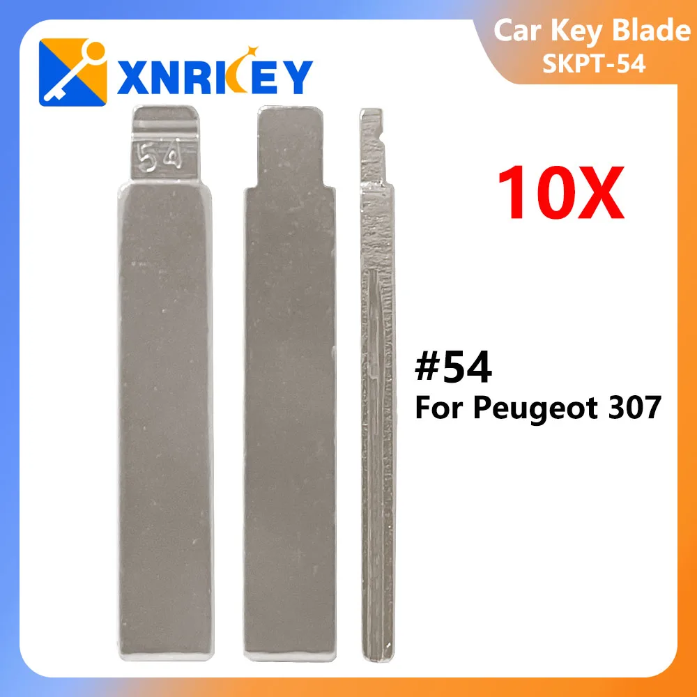 XNRKEY, 10 шт., металлическая заготовка, необработанный флип KD/VVDI/JMD, модель № 54 для Peugeot 307, № 54, HU83, со слотом 
XNRKEY, 10 шт., металлическая заготовка, необработанный флип KD/VVDI/JMD, модель № 54 для Peugeot 307, № 54, HU83, со слотом