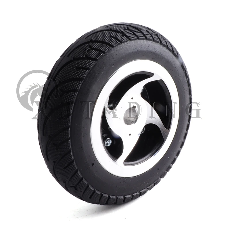 

Electric Scooter 8 inch Solid Tyre Wheel 200x50 Non-pneumatic tire With Aluminium Alloy keyway Wheel Hub Electric Vehicle Parts