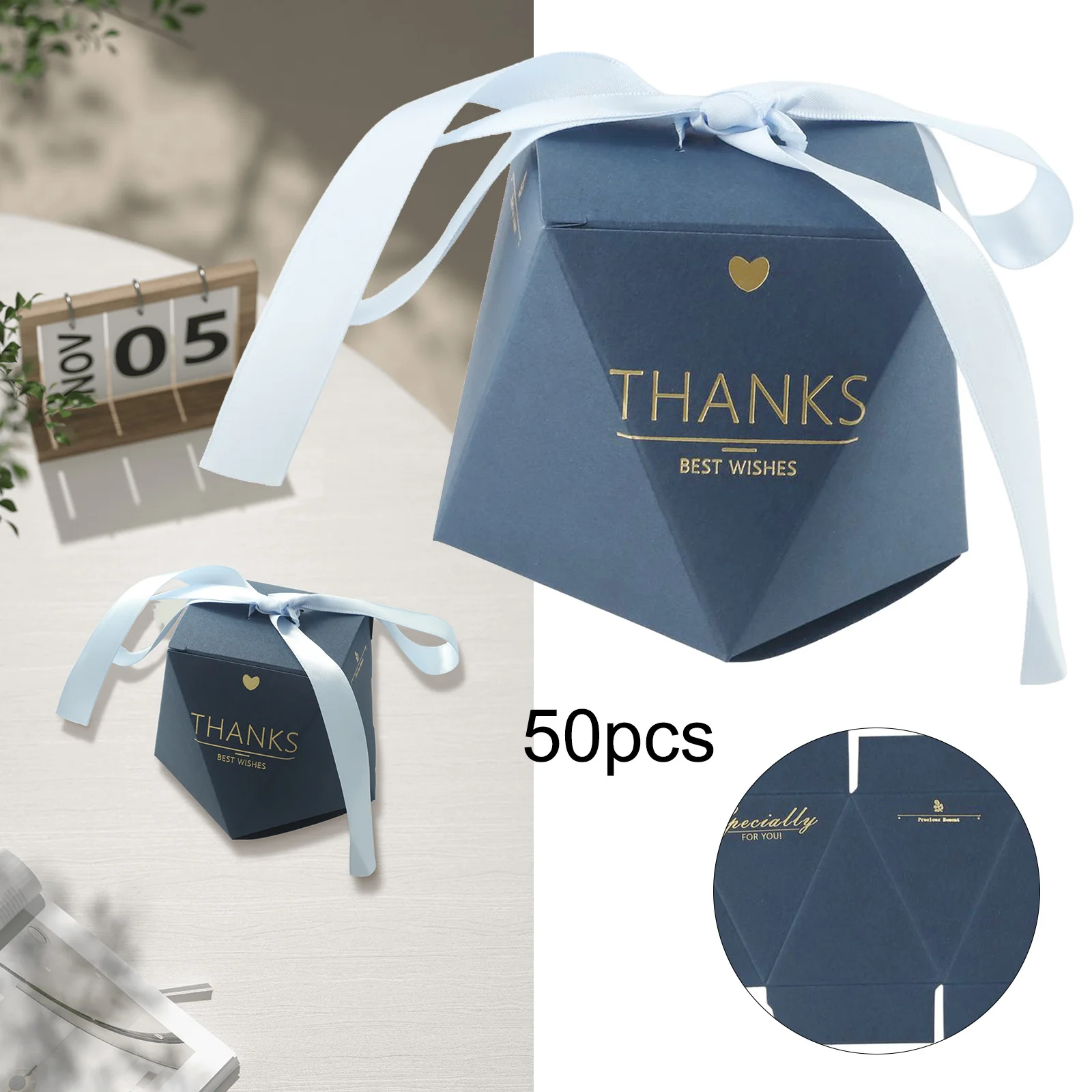 Durable Candy Box Glitter Shape Candy Boxes Cut Technology Glitter Paper Navy Blue Special Day Wedding Favor Boxes
Durable Candy Box Glitter Shape Candy Boxes Cut Technology Glitter Paper Navy Blue Special Day Wedding Favor Boxes
