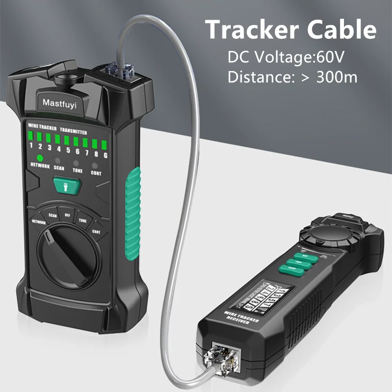 

Tracker Cable LCD POE Cable Tester Toner Wire Checker Cat5 Cat6 Test Telephone/Network Cable Wire Tracker Toner Network Tool