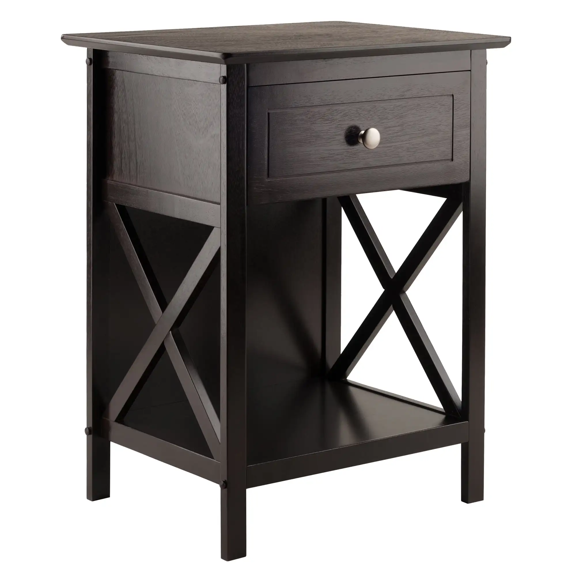 Winsome Xylia 1 Drawer Transitional Solid Wood Storage End Table in Coffee bedroom furniture
Winsome Xylia 1 Drawer Transitional Solid Wood Storage End Table in Coffee bedroom furniture