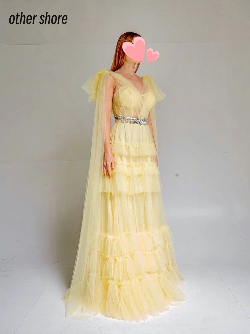 Other Shore Elegant Vintage Sweet Yellow Crystal Beading Ruffle A-Line Customize Formal Occasion Prom Dress Evening Party Gowns
Other Shore Elegant Vintage Sweet Yellow Crystal Beading Ruffle A-Line Customize Formal Occasion Prom Dress Evening Party Gowns