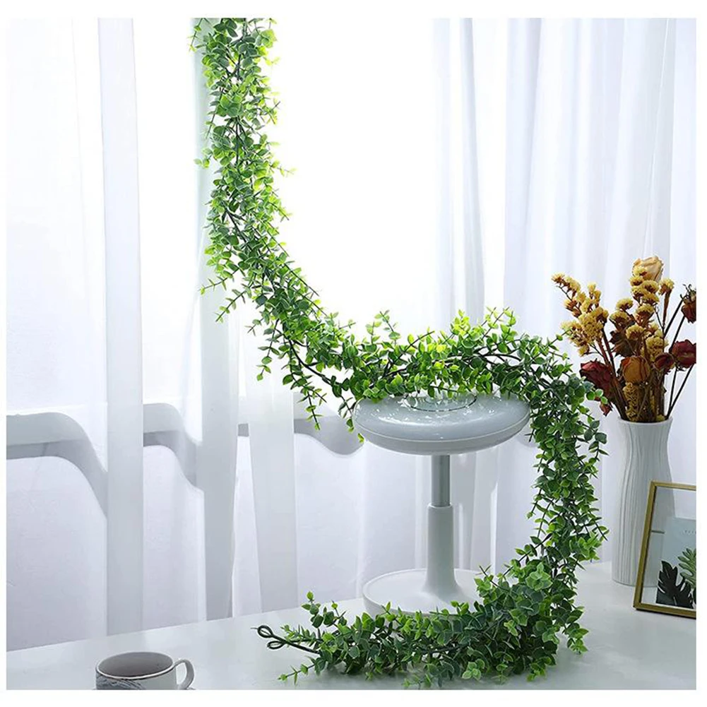 Wedding Eucalyptus Garland 6FT Long Artificial Rattan Vine Ivy Realistic Hanging Flower Decor for Home & Office
Wedding Eucalyptus Garland 6FT Long Artificial Rattan Vine Ivy Realistic Hanging Flower Decor for Home & Office