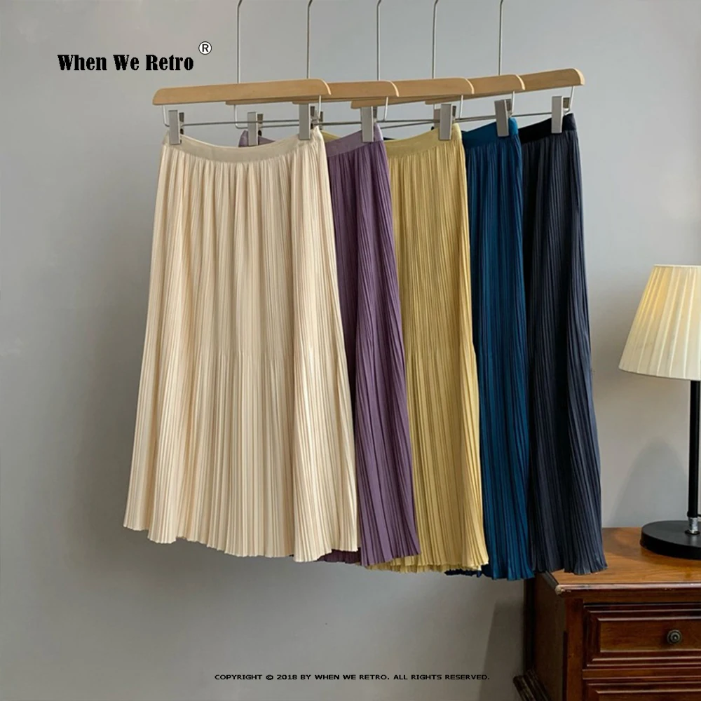 Elegant Pleated Skirts Candy Color High Density Elastic Midi Long Skirts For Women Spring Summer Office Lady Falda Mujer VD3747
Elegant Pleated Skirts Candy Color High Density Elastic Midi Long Skirts For Women Spring Summer Office Lady Falda Mujer VD3747