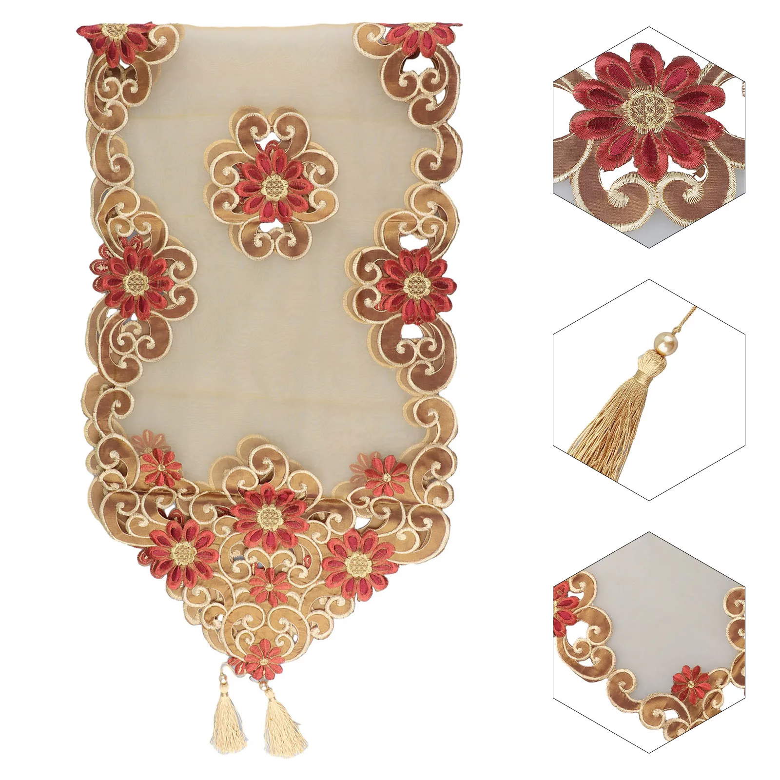 European Style Manual Embroidered Table Flag Table Runner TV Cabinet Tablecloth Wedding Decoration Dining Table Cloth Set
European Style Manual Embroidered Table Flag Table Runner TV Cabinet Tablecloth Wedding Decoration Dining Table Cloth Set