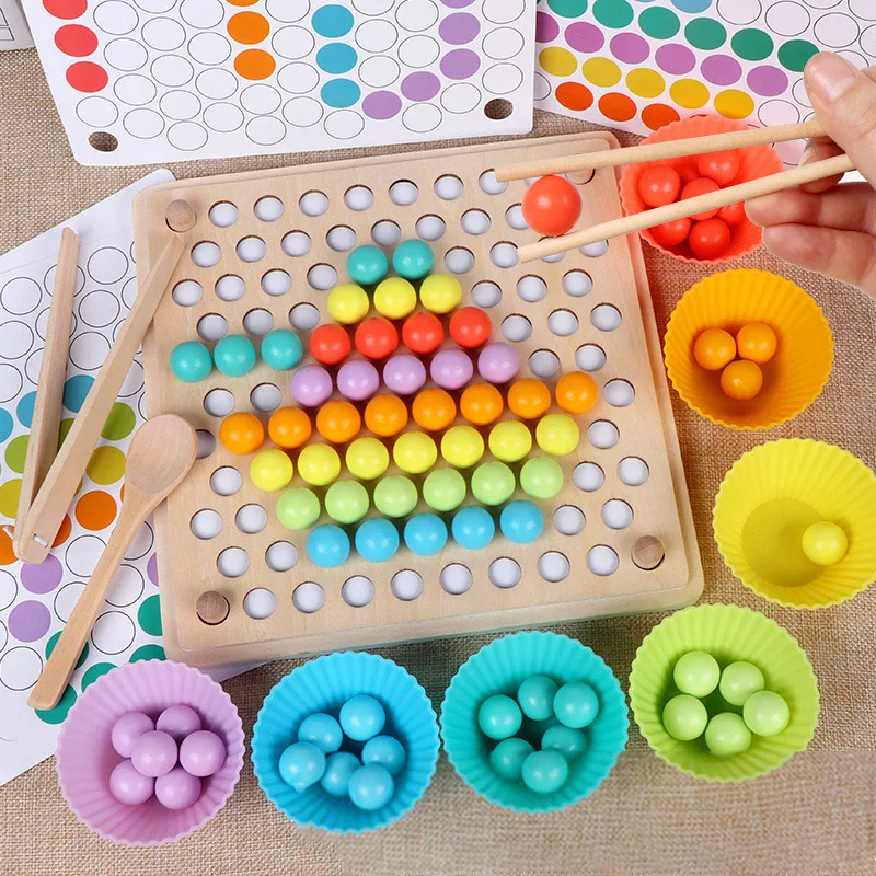 Wooden Multi-function Bead Puzzle Game Children Montessori Educational Toys Clip Beads Wooden Toys For Kids Baby Learning
Wooden Multi-function Bead Puzzle Game Children Montessori Educational Toys Clip Beads Wooden Toys For Kids Baby Learning