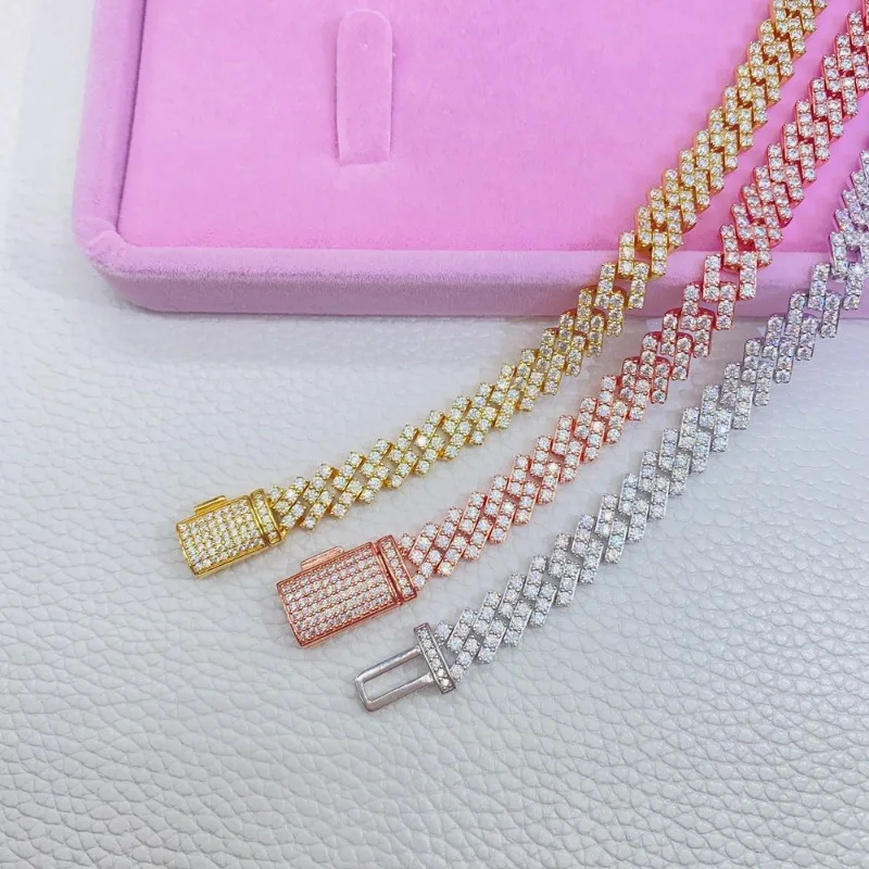 8mm Iced Out D Color Moissanite Cuban Chain Bracelet Hip Hop 925 Sterling Silver Miami Bling Diamond Link Bracelets Bangle Gift
8mm Iced Out D Color Moissanite Cuban Chain Bracelet Hip Hop 925 Sterling Silver Miami Bling Diamond Link Bracelets Bangle Gift