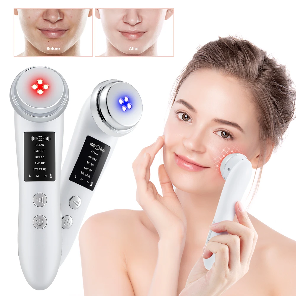 

RF EMS Microcurrent Facial Radio Frequency Beauty Device Cleaning Firming Anti-aging Skin Rejuvenation Eye Care Face Massager