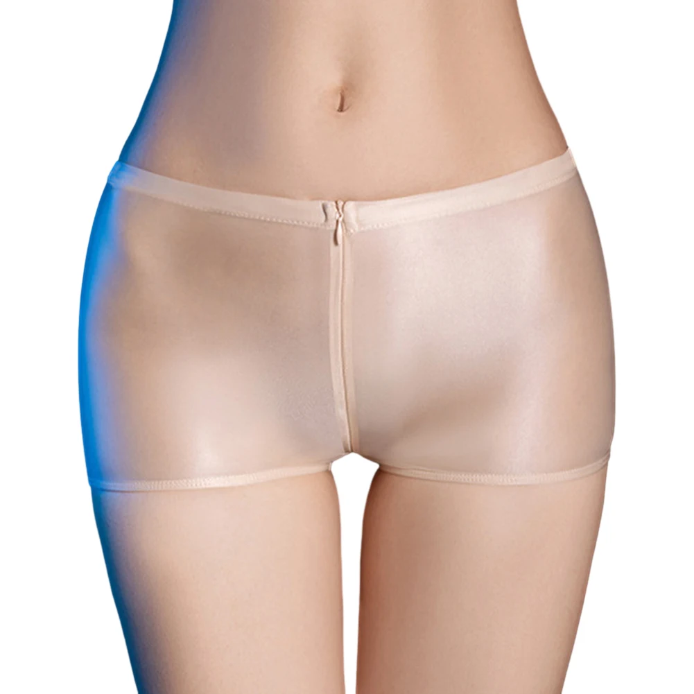 Women Oil Shiny Panties Transparent Zip Up Underwear Smooth Glossy Sheer Boxer Ultra-thin Elasticity Brief Breathable Lingerie
Women Oil Shiny Panties Transparent Zip Up Underwear Smooth Glossy Sheer Boxer Ultra-thin Elasticity Brief Breathable Lingerie