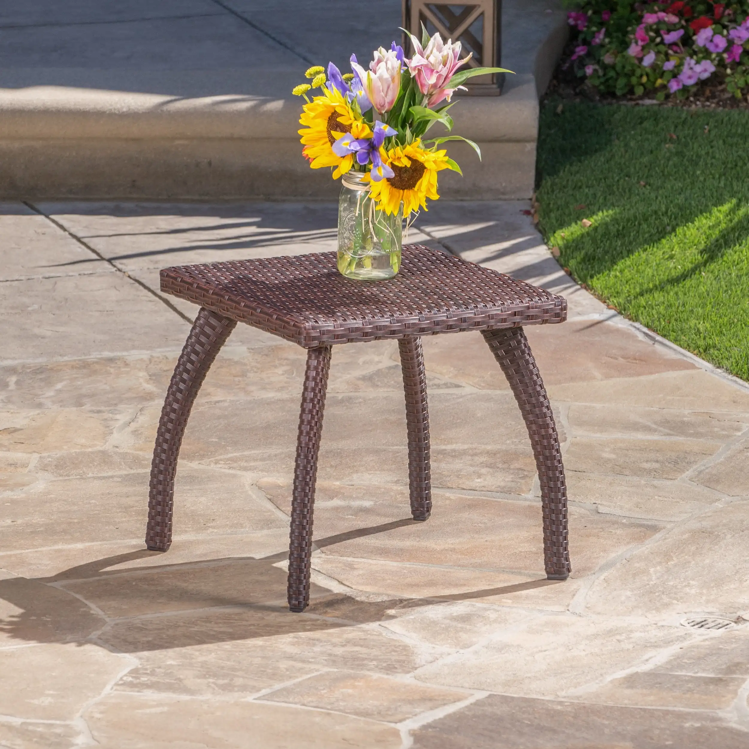 Kingsfield High Load-bearing Strong Stable and Durable Outdoor Wicker Accent Table Brown
Kingsfield High Load-bearing Strong Stable and Durable Outdoor Wicker Accent Table Brown