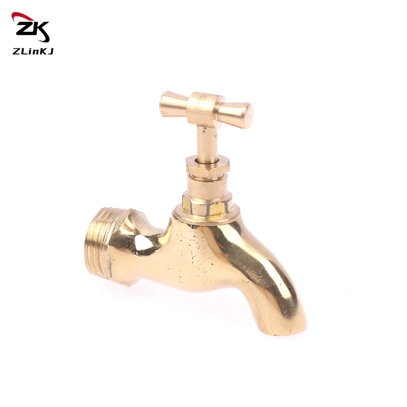 

6.5*6.5cm Household Brass Slow Boiling Faucet, Male Thread Bronze Antique Brass With Handle, Faucet Petcock Tap 1pc
