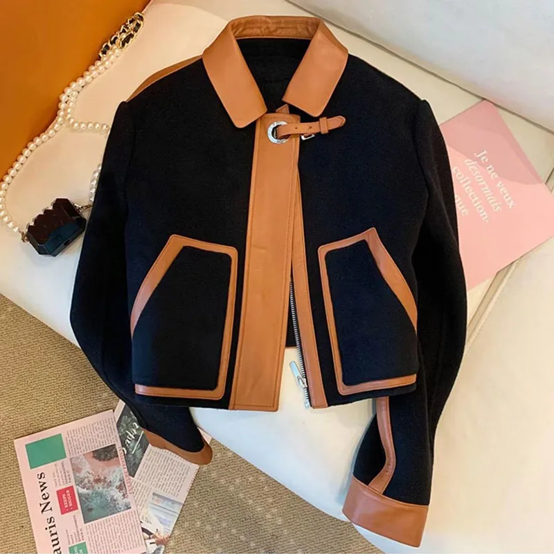 Vintage Loose PU Jackets Female Turn Down Collar Casual Zipper Coat For Women Long Sleeve Outwear Women's Jacket Spring New
Vintage Loose PU Jackets Female Turn Down Collar Casual Zipper Coat For Women Long Sleeve Outwear Women's Jacket Spring New